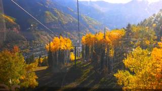 gondola ride from Mountain Village to Telluride Colorado [upl. by Atinram]