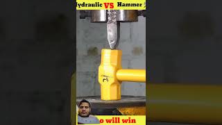 Ind vs Paklce Hammer X vs hydraulic press shorts whatif uniqueexperimentshorts facts [upl. by Oilisab]