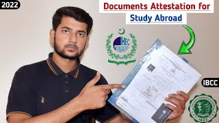 Documents Attestation required for student visa process  HEC  IBCC  FOREIGN OFFICE  MOFA [upl. by Annatsirhc503]