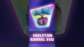 EVO Skeleton Barrel💀clashroyale [upl. by Kcirdderf]