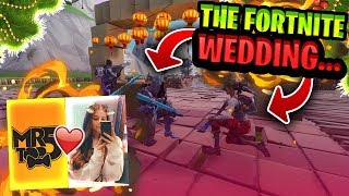 Getting MARRIED in Fortnite [upl. by Acinorehs]