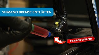 Shimano Bremsen entlüften  einfach und schnell erklärt an einer hydraulischen Scheibenbremse [upl. by Cristobal]