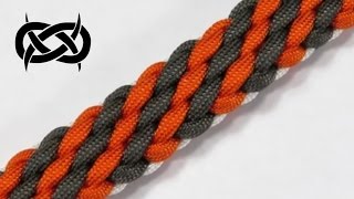 How to make a Tiger Stripe Sinnet Paracord Bracelet [upl. by Anhaj995]