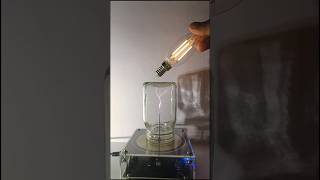 Tesla Coil 🌩️ bottle  bulb 💡teslacoil lighting experiment [upl. by Ardnuat]