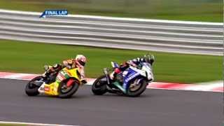 British Superbike 2011 Last Lap  Tommy Hill vs John Hopkins  Post Race Interview [upl. by Dare]