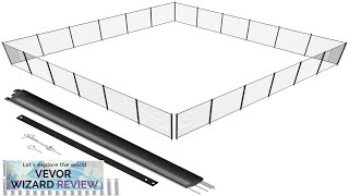 VEVOR Pool Fence 4 x 72 FT Pool Fences for Inground Pools Review [upl. by Dianuj]