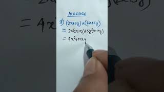 Algebra class 6 shortsfeed shorts youtubeshorts mathalgebraclass6 [upl. by Hapte5]