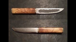 не ЯКУТСКИЙ НОЖ из МЕХПИЛЫ Нож из быстрореза Своими Руками Р3М3Ф2 Yakut knife handwork HSS [upl. by Neladgam49]