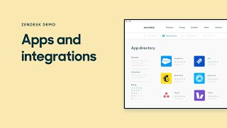 Zendesk Demo Apps and integrations [upl. by Anoo492]