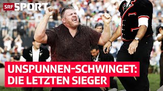 Von Abderhalden bis Stucki Die letzten 4 Sieger am UnspunnenSchwinget  SRF Sport [upl. by Nilcaj560]