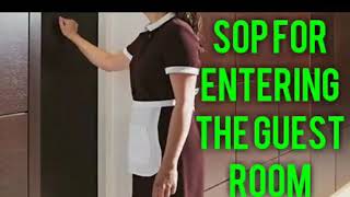 SOP for Entering Guest Room [upl. by Ancel]