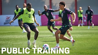 Match on many goals  Public Training Session  FC Bayern [upl. by Assiluy852]