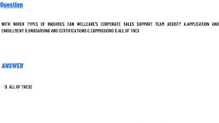 With which types of inquiries can Wellcares Corporate Sales Support team assist [upl. by Toolis354]