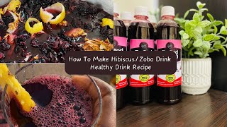 FRUITY ZOBO DRINK  HOW TO MAKE HIBISCUS DRINK  HEALTHY DRINK RECIPE  KETO FRIENDLY HIBISCUS DRINK [upl. by Nilrem662]