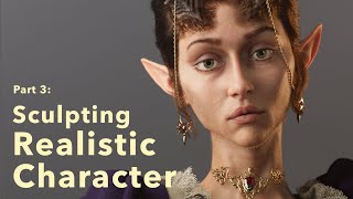 Secondary and Tertiary Details  ZBrush Character Sculpting part 3 REVISED [upl. by Etnud]