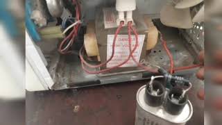 How To HvCapacitor diode tranfarmer connection in Microwave oven [upl. by Sualkcin]