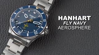 Hanhart Fly Navy Aerosphere Watch Review [upl. by Notfol]