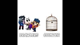 Brawlers vs their counters shorts brawl brawlstars updatenewbrawlerjujumemesbrawltalkshade [upl. by Knick]