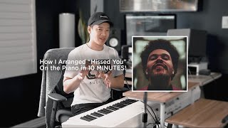 How I Learned Missed You by THE WEEKND on the Piano in 10 Minutes [upl. by Scales493]