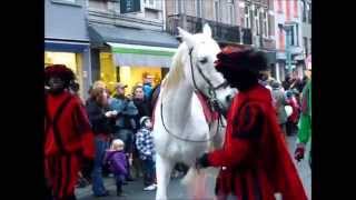 Sinterklaas parade   De Sint met zijn 99 Zwarte pieten en Zijn Paard [upl. by Llegna]