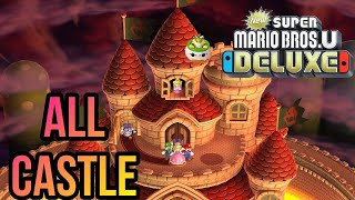 New Super Mario Bros U Deluxe  All Castle [upl. by Pratt434]