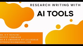 Research Writing with AI Tools [upl. by Alliuqat]