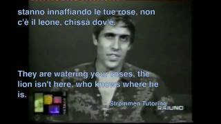 Azzurro Adriano Celentano Karaoke con Testi with Lyrics English and Italian [upl. by Ogeid481]