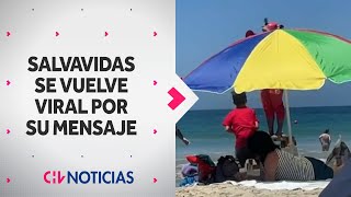 quotNO ES UNA PLAYA BANANERAquot Salvavidas de playa Los Molles se hace viral por su discurso [upl. by Afnin459]