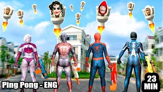 3 Spiderman Team Up With Venom Kill Skibidi Toilet amp JOKER  Action Real Life [upl. by Knapp975]