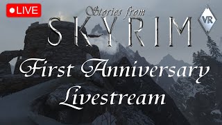 Skyrim VR Live  Anniversary Livestream  Sunday Skyrim Livestream 16 [upl. by Nnylassej895]