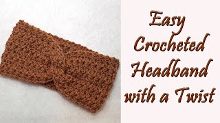 Crocheted Headband with a Twist [upl. by Ahsiloc894]