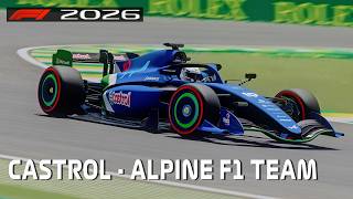 F1 2026 Castrol Alpine Team Grande Prêmio de São Paulo Assetto Corsa [upl. by Nosirrag]