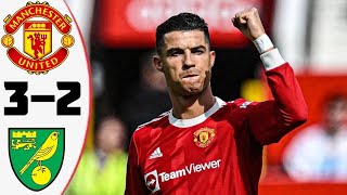 Man United vs Norwich Highlights 3  2 HD 2022 [upl. by Ecyal]