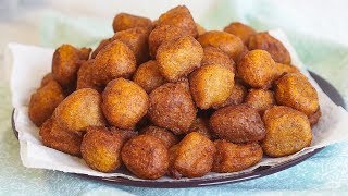 BEIGNET MAIS I PLANTAIN amp MAIZE AKARA I SYMPLI RECIPES [upl. by Ferrick260]