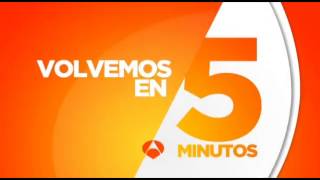 ANTENA 3  Cortinilla 20152017 Volvemos en 5 minutos [upl. by Ramedlaw]