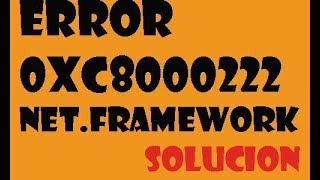 Error Net Framework Hresult 0xc8000222 en windows 1087 I SOLUCIÓN 2024 [upl. by Eiffub347]