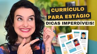 ESTÁGIO  6 DICAS PARA FAZER UM CURRÍCULO DE SUCESSO  FUTURANA processoseletivo currículo [upl. by Rosalba393]