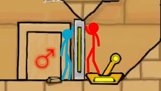 Watergirl and Fireboy Stickman Animation  Light Temple 4 [upl. by Itoc]