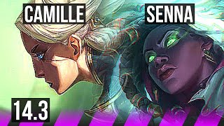 CAMILLE amp Smolder vs SENNA amp Ashe SUP  1000 games  NA Grandmaster  143 [upl. by Chow]