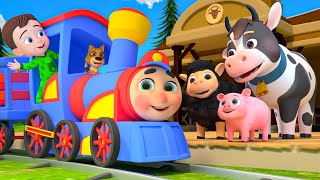 Train Song  Choo Choo Train for Children  MORE Lalafun Nursery Rhymes amp Kids Songs [upl. by Unam]