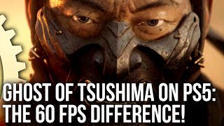 Ghost of Tsushima PS5 vs PS4 Pro  The 60fps Difference [upl. by Nosae]