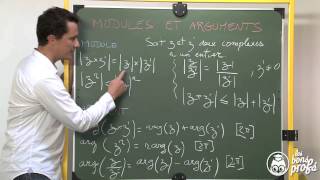 Modules et arguments  Propriétés  Maths terminale  Les Bons Profs [upl. by Hukill]