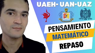 Examen de admisión UAEH  UAN  UAZ  Pensamiento matemático [upl. by Aneelad51]