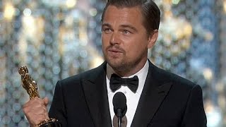 Leonardo DiCaprio wins Oscar  Full Speech [upl. by Gildea17]