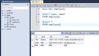 SQL Tutorial  14 The SELECT Query [upl. by Nnaeirb]