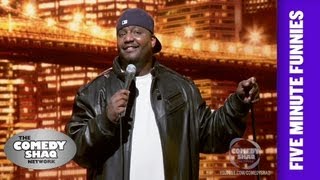 Aries Spears⎢Learn How to Speak Fing English⎢Shaqs Five Minute Funnies⎢Comedy Shaq [upl. by Ahsenauq574]