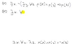 Äquivalenzbeweis mit Prädikatenlogik [upl. by Selohcin]