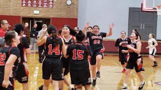 Taholah Lady Chitwhins win district title  Taholah vs Naselle  Girls Basketball [upl. by Ragouzis]