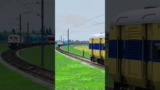 Two Trains on same Tracks due to track fault – Emergency stops train [upl. by Luebke]