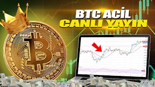 BTC Yükselecek mi Altcoin Bitcoin Analizi Kripto BTC Canlı Yayın [upl. by Scully776]